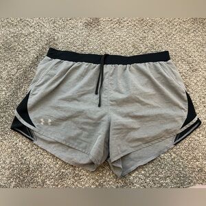 Under Armour Gray and Black Athletic Shorts